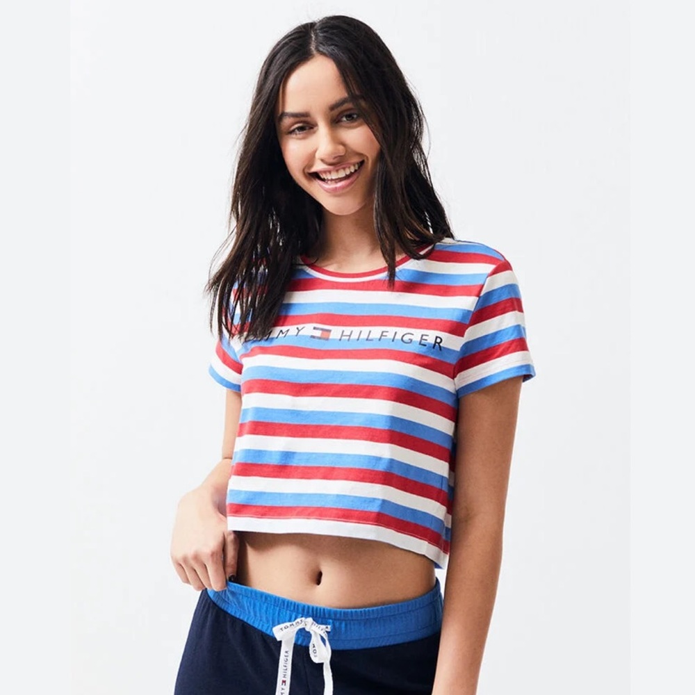 Tommy Hilfiger Red, White, and Blue Crop top
